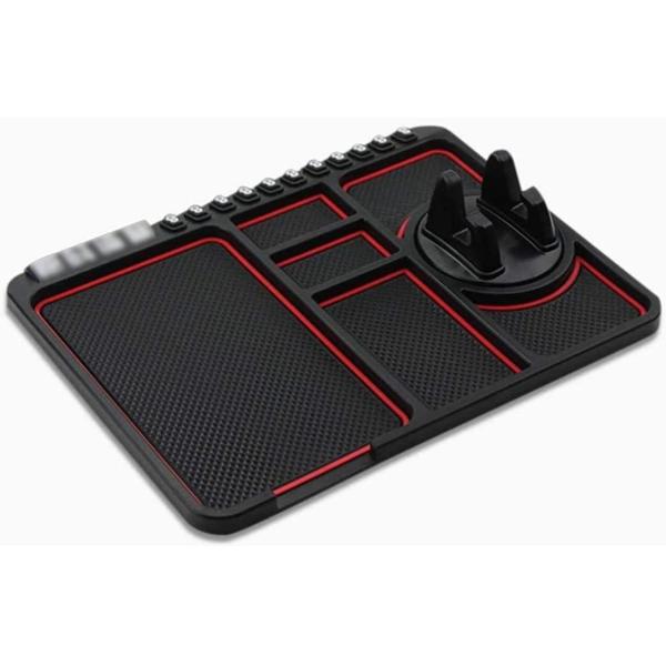 4 in 1 Non Slip Phone Pad for Car Anti Slip Mat Universal 360°Dashboard Cell Phone Holder Multifunctional Non-Slip Phone Mat with Temporary Parking Number