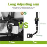 Rearview Mirror Phone Holder for Car-Upgraded Multifunctional Phone Mount for Car 360° Rotatable and Retractable Rearview Mirror Phone Holder for All Mobile Phones and All Car