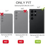 BENTOBEN Compatible with Samsung S23 Ultra Case with 360° Ring Holder, Shockproof Slim Kickstand Magnetic Support Car Mount Women Men Protective Phone Case for Samsung Galaxy S23 Ultra, Black/Gold