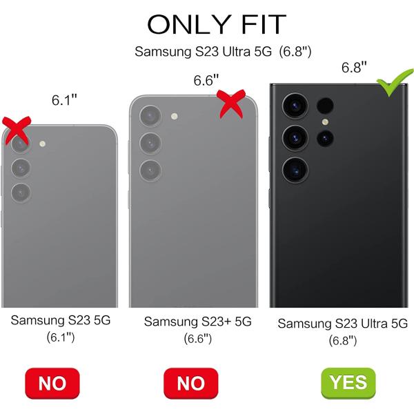 BENTOBEN Compatible with Samsung S23 Ultra Case with 360° Ring Holder, Shockproof Slim Kickstand Magnetic Support Car Mount Women Men Protective Phone Case for Samsung Galaxy S23 Ultra, Black/Gold
