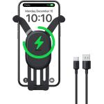 Wireless Car Charger, Baseus 15W Fast Charging Phone Mount for Car Vent, Car Phone Holder with Enlarged Charging Coil for iPhone 14 13 12 11 10 8 Pro Max Xs, Samsung Galaxy S&Note Series Google LG etc