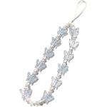 Fuqimanman2020 Butterfly Beaded Phone Lanyard Strap Charms Y2K Imitation Pearl Mobile Phone Chain Anti-Lost Colorful Acrylic Charm for Women and Girls