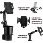 Car Cup Holder Mobile Phone Holder, Car Cup Mobile Phone Two-in-One Holder, Adjustable Cup Holder, Multi-Function Mobile Phone Holder, Universal 360° Rotary Base Car Cup Holder