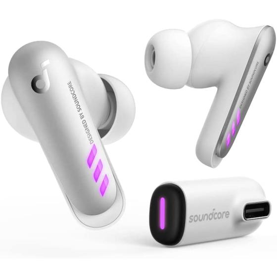 soundcore VR P10 Wireless Gaming Earbuds， Meta Quest 2 Accessories， <30ms Low Latency， Dual Connection， 2.4GHz Wireless， USB-C Dongle Included， Compatible with Steam Deck， PS4， PS5， PC， Switch