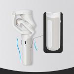 Hohem iSteady V2 Gimbal Stabilizer for Smartphone AI Visual Tracking LED Video Light Auto Zoom Foldable 3-Axis Gimbal for iPhone13/12 Pro Max，for Samsung S20 for YouTube TikTok Live Video (White)