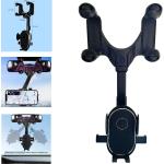 CJCTX Rear View Mirror Phone Holder for Car / 360° Rotatable and Retractable Car Phone Holder / 2022 Phone Mount for Car Like iPhone Samsung Smartphones