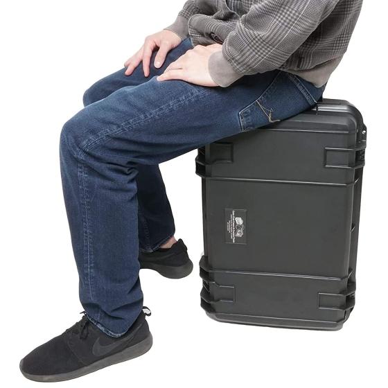 Case Club Pro Gaming Station to Fit Playstation 5. Comes with Built-in 24" 1080p Monitor, Cooling Fans. Fits PS5 (Disc or Digital), Controllers, & Games, (PS5 NOT Included) 1MS / 144 Hertz