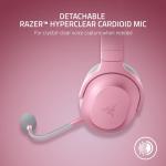 Razer Barracuda X Wireless Multi-Platform Gaming and Mobile Headset (2021 Model): 250g Ergonomic Design - Detachable HyperClear Mic - 20 Hr Battery - Compatible w/PC， PS5， Switch， &amp; Android - Pink