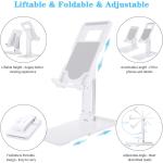 Universal Cell Phone Stand, Foldable Upgraded Cell Phone Tablet Desktop Stand Holder, Angle Height Adjustable Phone Cradle Dock Compatible for iPhone/Mobile Phone/iPad/Tablets/Device of 4-13 Inch