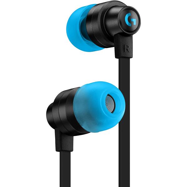Logitech G333 Gaming Earphones with Dual Audio Drivers, in-line mic and Volume Control, Compatible with PC/PS/Xbox/Nintendo/Mobile with 3.5mm Aux or USB-C Port - Black