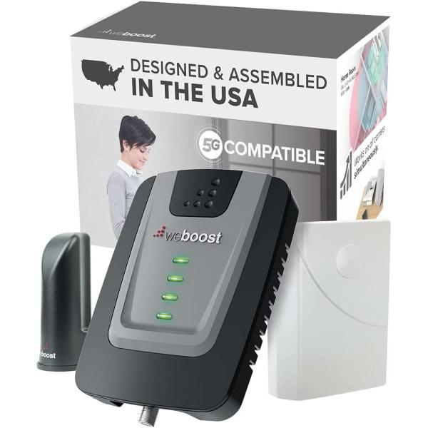 weBoost Home Room - Cell Phone Signal Booster | Boosts 4G LTE &amp; 5G for all U.S. Networks &amp; Carriers - Verizon， AT&amp;T， T-Mobile &amp; more | Made in the U.S. | FCC Approved (model 472120)
