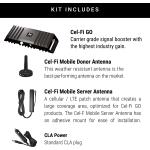 Cel-Fi GO Vehicle | Mobile Cellular Signal Booster for Vehicles, Fleets and SUVs | Approved for use on All Major US Carriers