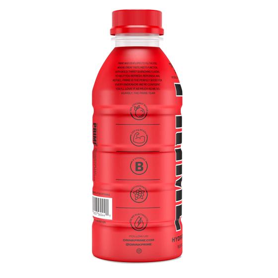 Prime Hydration Drink Sports Beverage"LEMON LIME，" Naturally Flavored， 10% Coconut Water， 250mg BCAAs， B Vitamins， Antioxidants， 835mg Electrolytes， 20 Calories per 16.9 Fl Oz Bottle (Pack of 12)