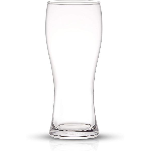 JoyJolt Callen 15.5oz Beer Glasses Set of 4 Beer Pint Glass. Craft Beer Glass, Pilsner Glasses, IPA Beer Glass. Solid Glassware Beer Cup. Classic Beer Gifts, Beer Cups, Mugs and Beer Glasses for Men