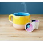 Amazon Brand - Happy Belly Medium-Light Roast Coffee Pods， Donut Style， Compatible with Keurig 2.0 K-Cup Brewers
