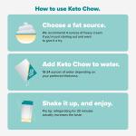 Keto Chow Cookies and Cream | Keto Meal Replacement Shake Powder | Nutritionally Complete Keto Food | Low Carb Keto Meals | Delicious Easy Meal Substitute Drink | Protein Rich You Choose The Fat| 21 Meal Bulk Pack