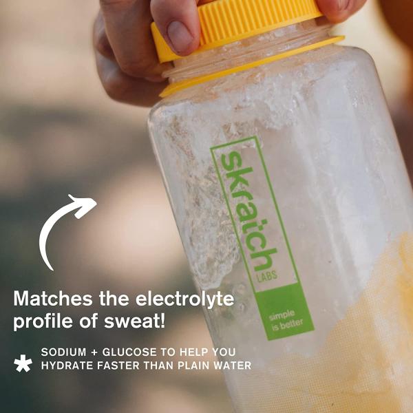 Skratch Labs Hydration Powder | Sport Drink Mix | Electrolytes Powder for Exercise, Endurance, and Performance | Lemon + Lime | 20 Servings | Non-GMO, Vegan, Kosher