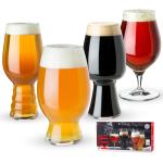Spiegelau Craft Beer Tasting Kit Glasses, European-Made Lead-Free Crystal, Modern Beer Glasses, Dishwasher Safe, Professional Quality Tasting Glass Gift Set (Craft - Set of 4)