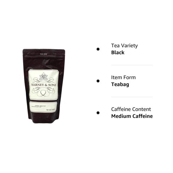 Harney & Sons Peppermint Tea, Bag of 50 Sachets