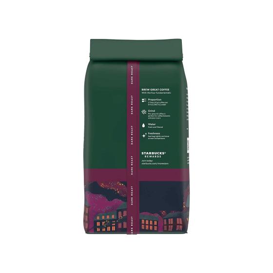 Starbucks Ground Coffee—Dark Roast Coffee—French Roast—100% Arabica—6 bags (12 oz each)