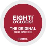 Eight O'Clock Coffee The Original, Single-Serve Keurig K-Cup Pods, Medium Roast Coffee Pods, 24 Count (Pack of 4)