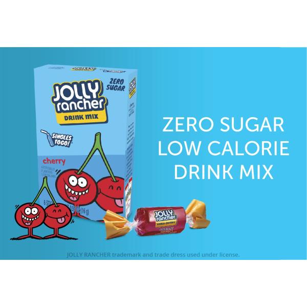 Jolly Rancher Singles To Go Powdered Drink Mix, Green Apple, 72 Total Servings, Sugar-Free Drink Powder, Just Add Water, 0.62 Ounce (Pack of 12)