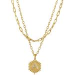 ASGEMSFJ Gold Initial Necklaces for Women Girls,14K Gold Plated Dainty Layered Choker Necklace Letter Necklace Gold Jewelry for Women Teen Girls