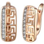 WSKFLY 14K Gold Plated Cubic Zirconia Hoop Earrings for Women, 5A+ Cubic Zirconia, Good Choice for Daily Outfits or a Gift