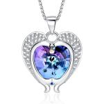 SOUHAIT Austrian Crystal 925 Sterling Silver Love Heart Pendant Necklace Gold Plated | Women Jewelry Gifts | Anniversary Christmas Valentine’s Day Birthday Mother’s Day for Her