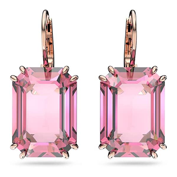 Swarovski Millenia Crystal Jewelry Earring Collection, Blue Crystals, Pink Crystals, Yellow Crystals, Clear Crystals, Rhodium Finish