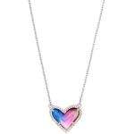 Kendra Scott Ari Heart Adjustable Length Pendant Necklace for Women, Fashion Jewelry