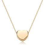 Tiny Gold Initial Heart Necklace-14K Gold Filled Handmade Dainty Personalized Letter Heart Choker Necklace Gift for Women Necklace Jewelry