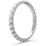 Enso Rings Stackable Beaded Silicone Wedding Ring – Hypoallergenic Unisex Stackable Wedding Band – Comfortable Minimalist Band – 2.5mm Wide, 8mm Thick