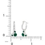 Disney Minnie Mouse Jewelry, Crystal Birthstone Silver Plated Hoop Dangle Earrings, Latch Back