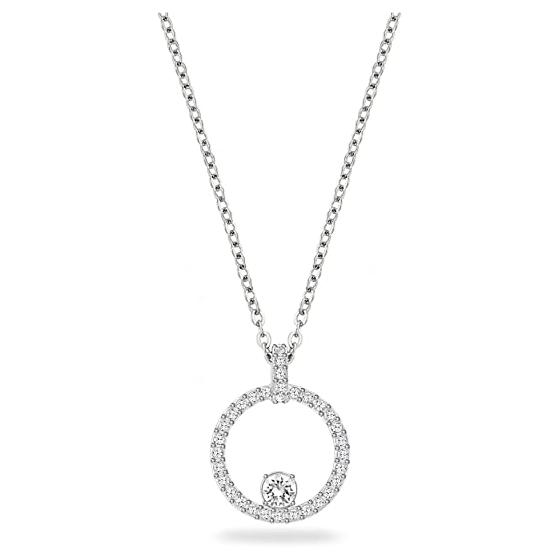 Swarovski Creativity Circle Necklace Earrings, and Bracelet Jewelry Collection, Clear Crystals