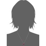 Amazon Collection 14k Gold 8mm Cushion Cut Gemstone Pendant Necklace for Women with 18 Inch Box Chain