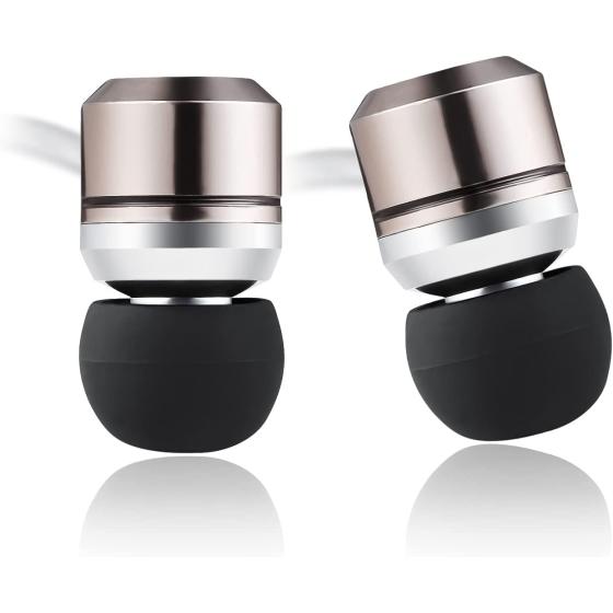 sephia SP3060 Earbuds Wired in Ear Headphones with Tangle-Free Cord Noise Isolating Earphones Deep Bass Case Ear Buds 3.5 mm Jack Plug