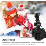 Camcorder Video Camera 4K, Video Camera Auto Focus Vlogging Camera for YouTube 64MP 60FPS WiFi Webcam 4" Touch Screen 18X Digital Zoom with Lens Hood, Stabilizer, Microphone, 64G SD Card, Fill Light