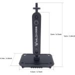 WILDARES Trail Camera Mounting Bracket,Hunting Pro Gear Acccessery, Wildlife Cam Mount, Deer Monitor Mount, Hunter Camera Kit,Nylon Fiber Strap,Heavy-Duty Metal,Black,5.9x3.7x2.5 inch