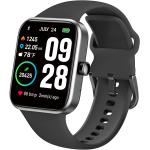 TOZO S2 44mm Smart Watch Alexa Built-in Fitness Tracker with Heart Rate and Blood Oxygen Monitor，Sleep Monitor 5ATM Waterproof HD Touchscreen for Men Women Compatible with iPhone&amp;Android Black