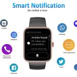 EURANS Smart Watch 42mm Bluetooth Calling (Answer/Make Call) HD Touch Screen IP68 Waterproof Fitness Tracker for Android and iOS Phones， Blood Oxygen &amp; Heart Rate Monitor， Sleep Tracking for Men Women