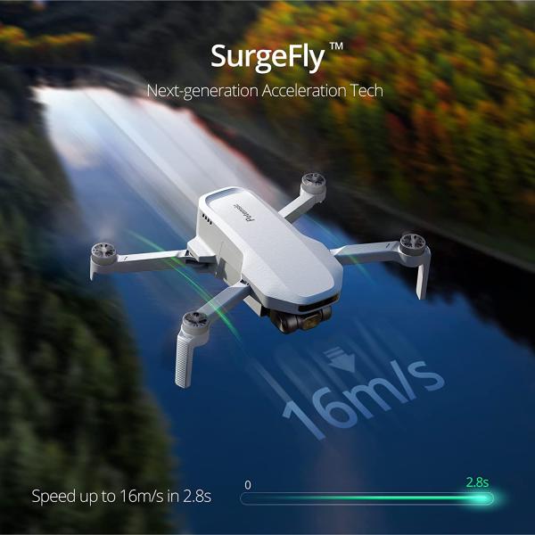 Potensic ATOM SE GPS Drone With 4K EIS Camera, Under 249g, 62 Mins Flight, 4KM FPV Transmission, Max Speed 16m/s, Auto Return, Lightweight and Foldable Drone for Adults
