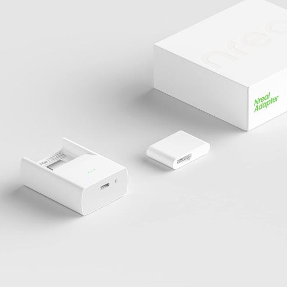 Nreal Air Adapter， Connects to iPhone via Lightning to HDMI Adapter， Compatible with Nintendo Switch， Playstation 4Slim/5 and Xbox Series X/S