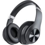 Wireless Bluetooth Headphones Over-Ear， 60H Playtime Foldable Lightweight and Wired Stereo Deep Bass Headset HiFi Stereo Sound with 6 EQ Modes， Micro SD/TF， FM， for Travel Work Laptop PC Cellphone