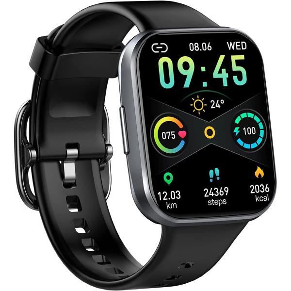Smart Watch for Men Women， 2022 Fitness Tracker 1.69" Touch Screen Smartwatch Fitness Watch 25 Sports IP68 Waterproof， Heart Rate/Sleep Monitor/Pedometer/Calories， Activity Tracker for Android iPhone