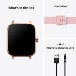 KAKTIN Smart Watch， Fitness Tracker with Call Receive/Dial Heart Rate Monitor， Blood Pressure， Blood Oxygen， 1.7'' Touch Screen Smartwatch Activity for Women Men Compatible with Android iPhone iOS