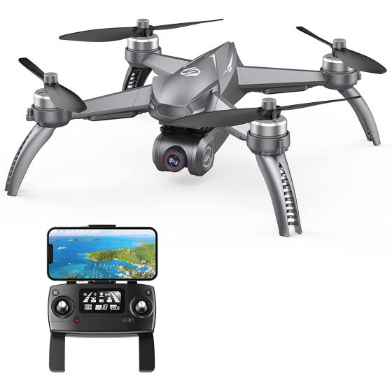 Drones with Camera for Adults 4K, LETCREN B5W GPS Drone with 5GHZ FPV Transmission, Auto Return Home, Follow Me, Waypoint Flight, Circle Fly, Long Control Range, Brushless Moto Quadcopter for Kids and Beginners, Christmas Girls/ Boys Gifts