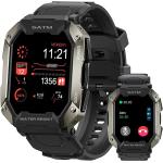 AMAZTIM Smart Watches for Men,50M Waterproof Rugged Military Grade Bluetooth Call(Answer/Dial Calls)，Health Tracker for Android Phones and iPhone Compatible,1.72" Heart Rate/Blood Pressure Watch
