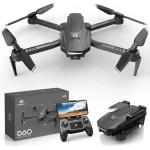 DEERC Drones with Camera for Adults Kids 1080P HD Video, D60 FPV Drone for Beginner with Long Battery Life, Gravity Sensor, Foldable Hobby RC Quadcopters & Multirotors, Toys Gifts for Boys Girls