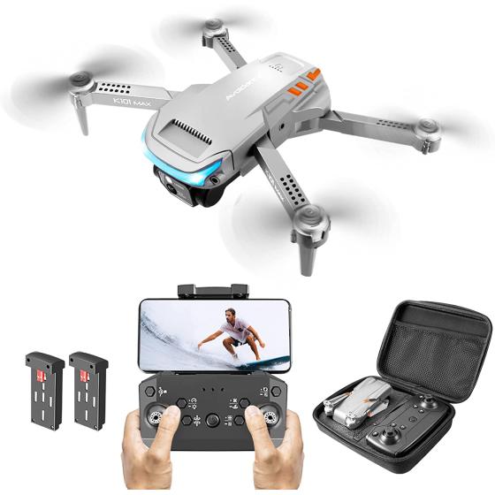 OKYUK Mini FPV Drones with Camera 1080P HD Drones for Kids Adults Beginners Christmas Birthday Gifts for Boys Girls Toys with Altitude Hold, One Key Landing, Obstacle Avoidance, Speed Adjustment, Headless Mode, 3D Flips, 2 Modular Batteries(Black)
